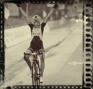 crossing the finish line