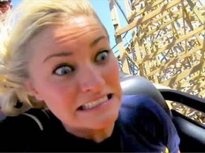 scared on roller coaster